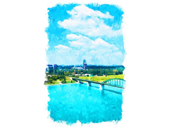 Belgrade Serbia Unique Watercolor Illustrations for Authentic Branding