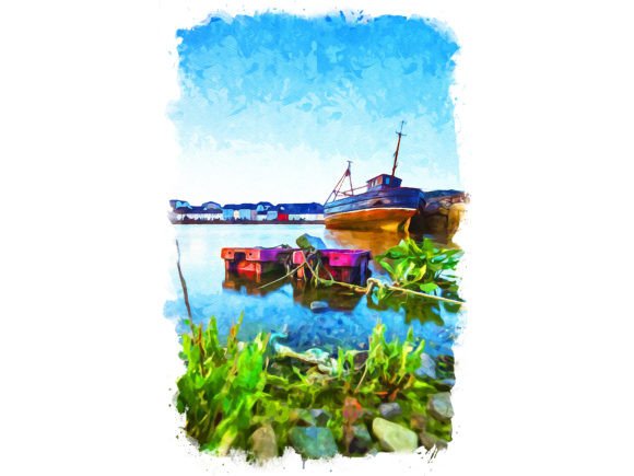 Galway Ireland Unique Watercolor Illustrations for Digital Sellers