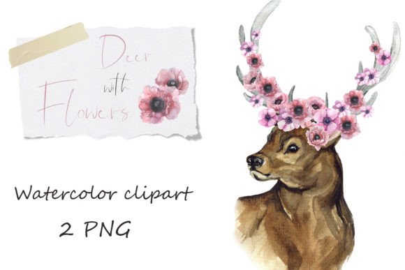 h1Watercolor Clipart: Deer Woodland Illustrations for Creative Sellers/h1