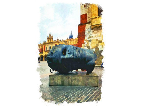 Krakow Poland Unique Watercolor: A Visual Designer’s Take on This Illustrations Gem