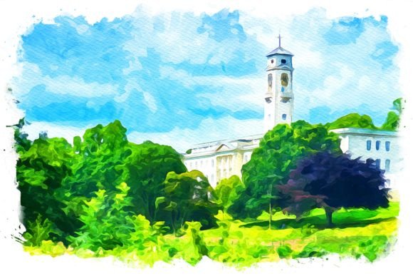 Nottingham UK Exquisite Watercolor Illustrations for Digital Sellers
