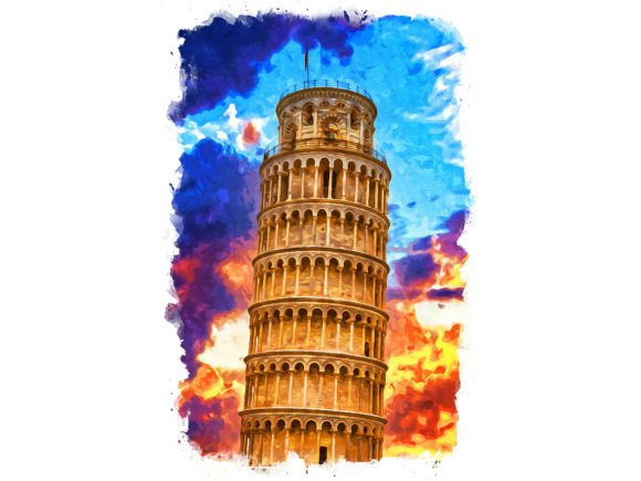 Pisa Italy Unique Watercolor: A Brand Designer’s Take on Local Business Illustrations
