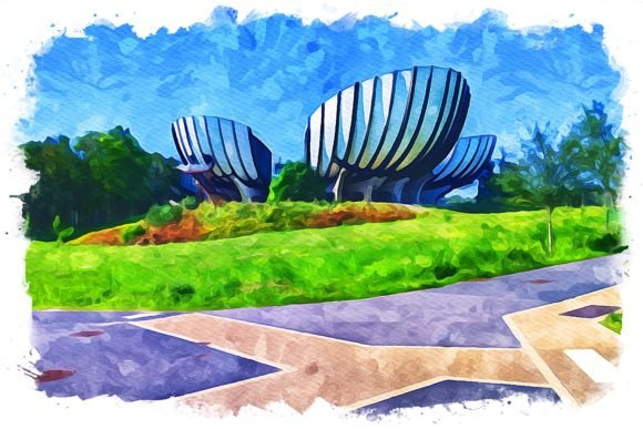 Reims France Exquisite Watercolor Illustrations for Editorial & Blog Design