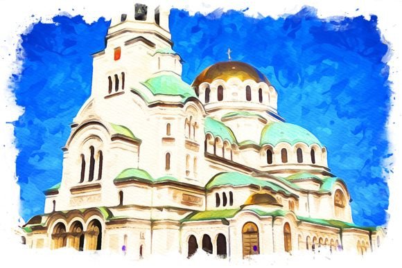 Sofia Bulgaria Exquisite Watercolor Illustrations for Real Local Branding