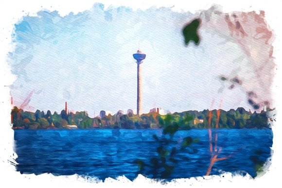 Tampere Finland Exquisite Watercolor Illustrations