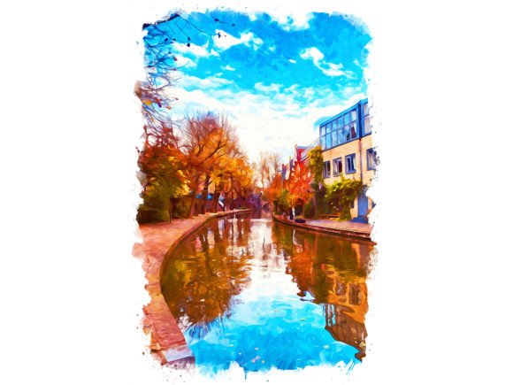 Utrecht Holland Unique Watercolor Illustrations for Crafters & Etsy Sellers