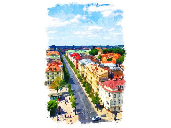 Vilnius Lithuania Unique Watercolor: A Designer’s Real-Use Review