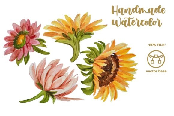 Watercolor Flower Illustrations: A Crafter’s Dream for Handmade Business Design