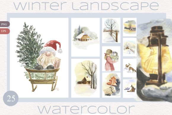 Watercolor Landscape of Winter Forest Illustration: A Designer’s Real-Use Review