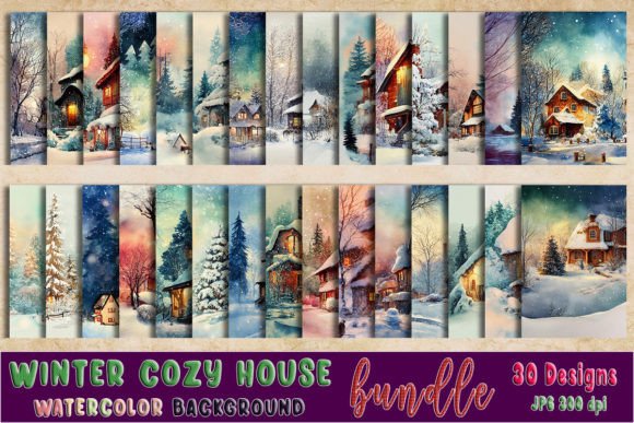 Winter Cozy House Watercolor Background: A Designer’s Real-World Review for Branding and Visual Projects